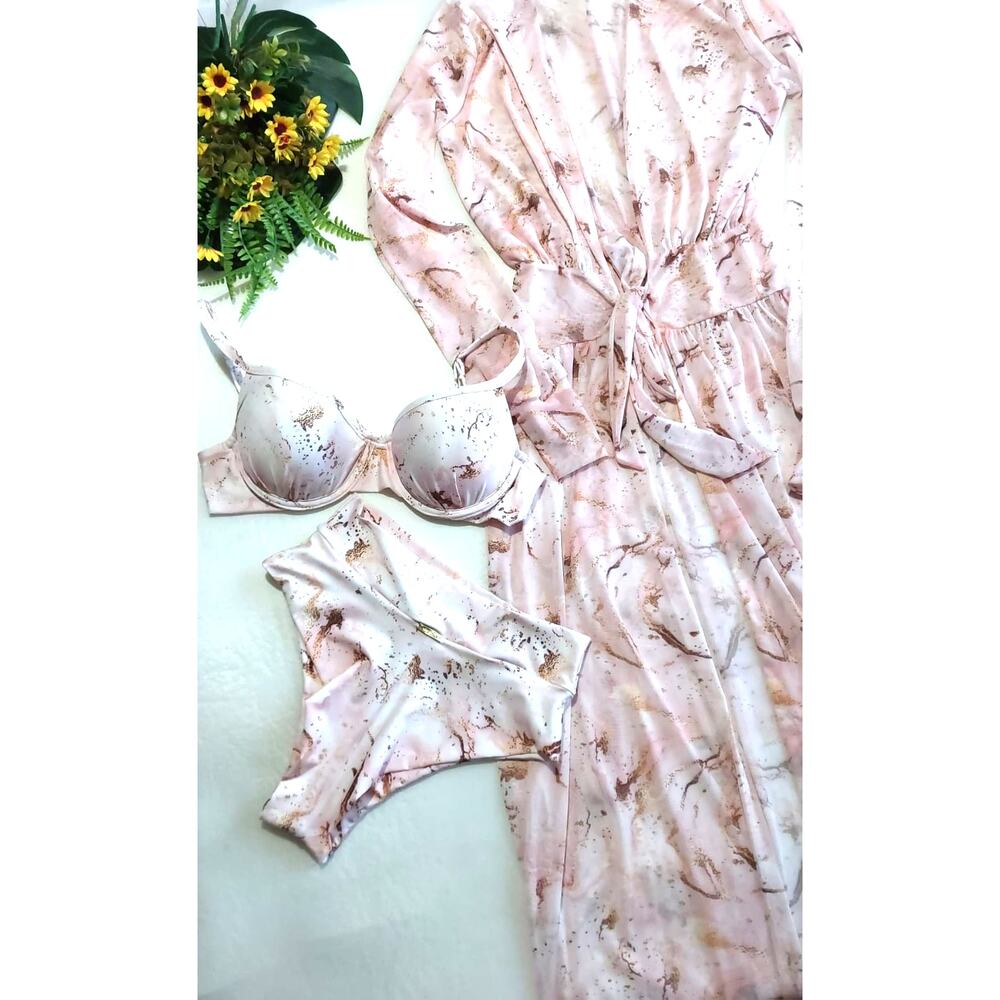 Brazilian Bikini and cover set dress size 8 - 12
